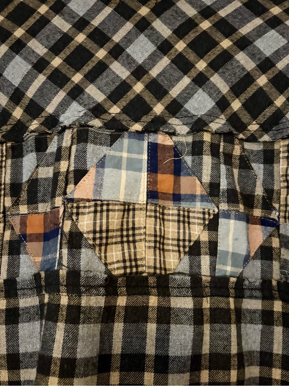 BDG Patchwork Flannel Shirt S - Picture 3 of 4